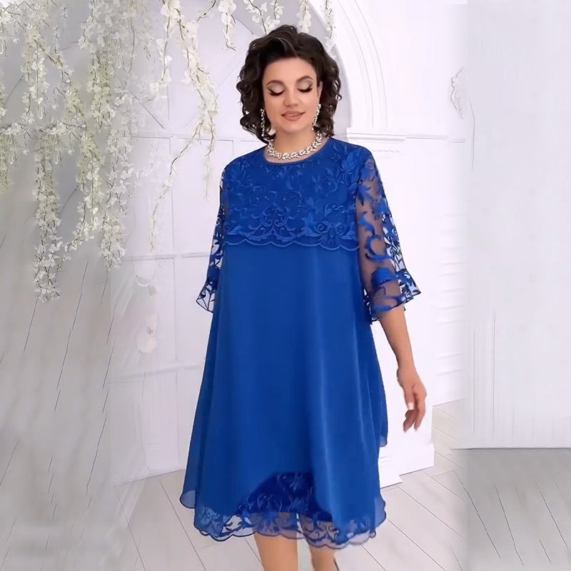 🌟Transparentes Spitzenkleid in Layering-Optik🌟