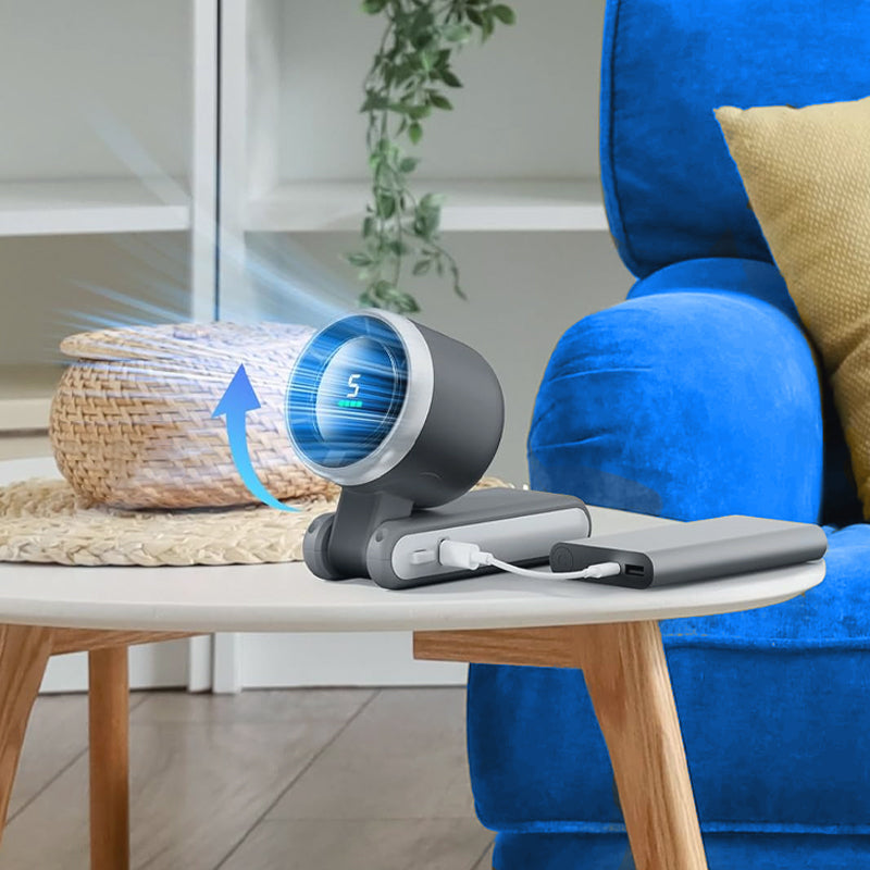 🌞Hot Sale 50% OFF🎁 ❄️Summer Savior A Hand-sized Hair Dryer💨5-Speed Foldable Handheld Fan Portable Design, Perfect Summer Companion!