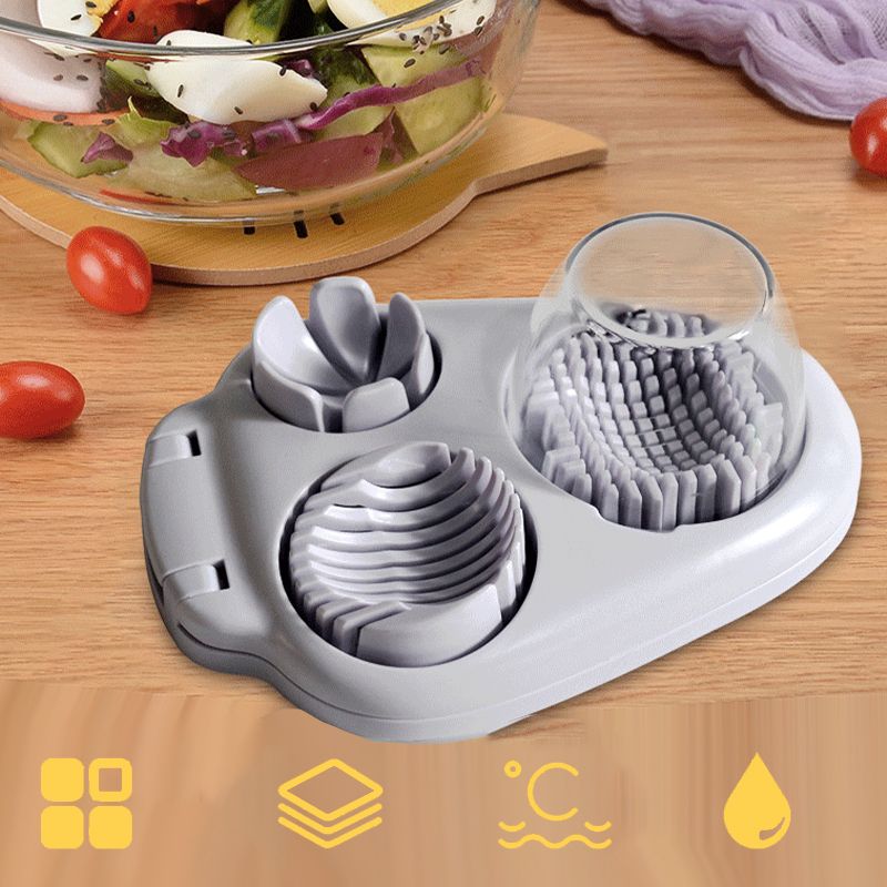 🔥2025 Heißer Verkauf🥚 Multifunctional 3-in-1 Egg Slicer