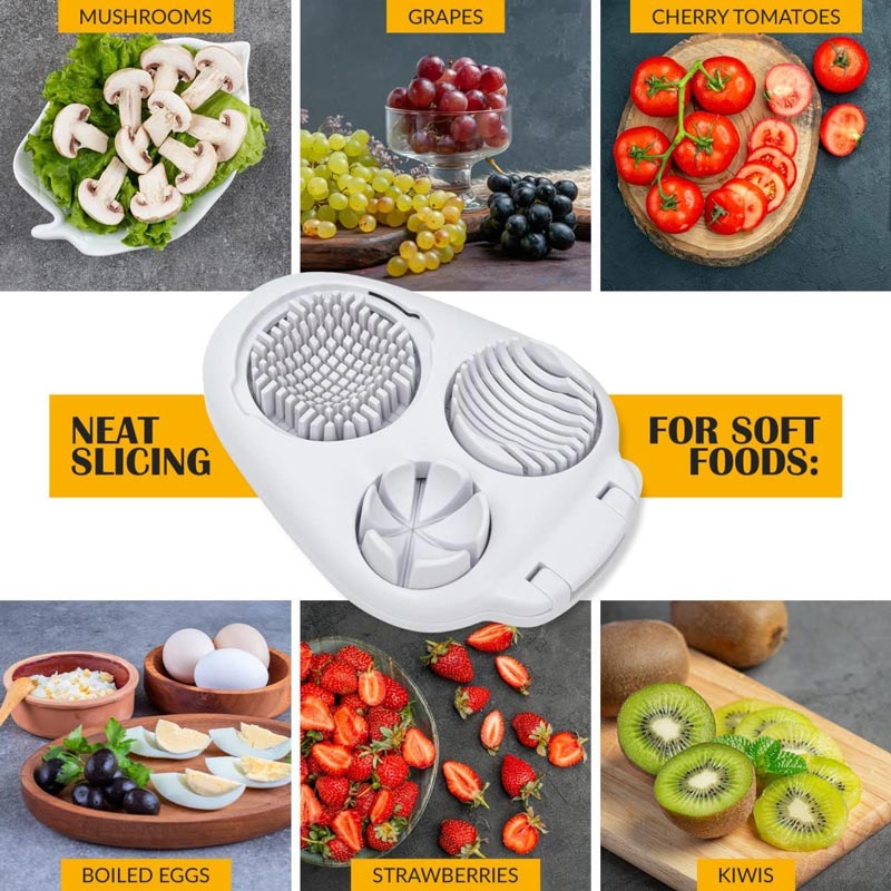 🔥2025 Heißer Verkauf🥚 Multifunctional 3-in-1 Egg Slicer