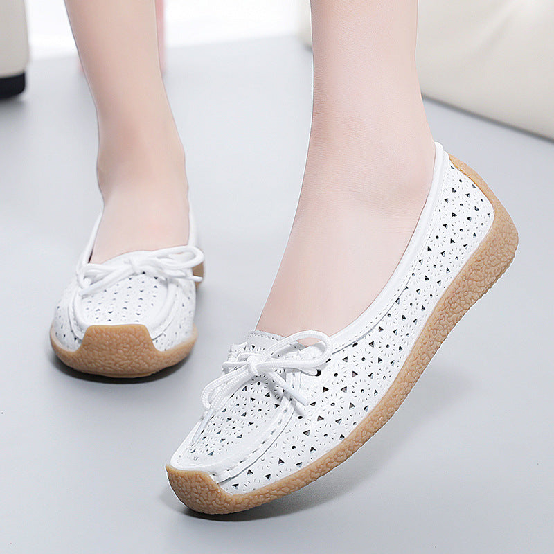 🔥Damen-Ballerinas mit weicher Sohle und Lochmuster