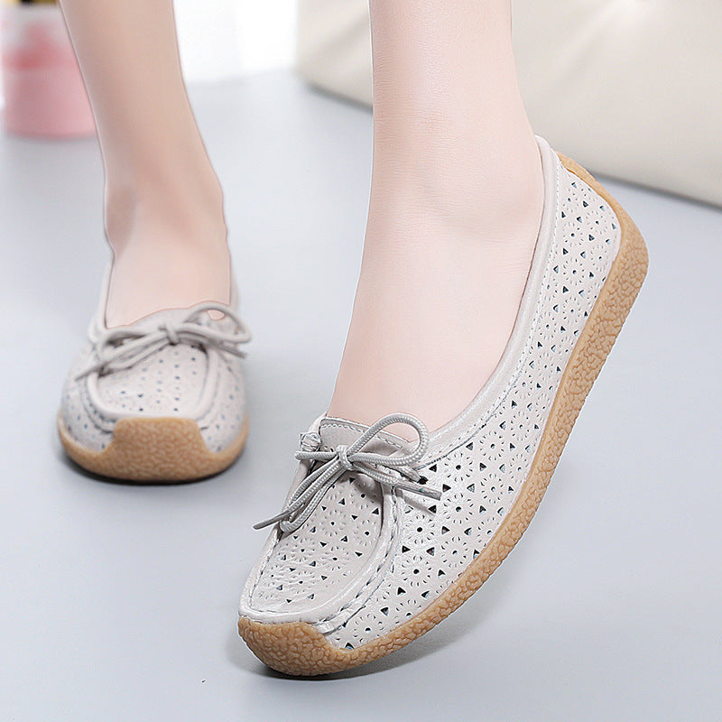 🔥Damen-Ballerinas mit weicher Sohle und Lochmuster