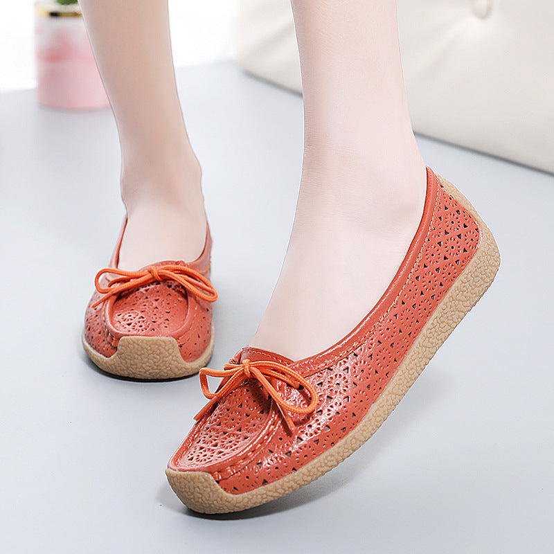 🔥Damen-Ballerinas mit weicher Sohle und Lochmuster