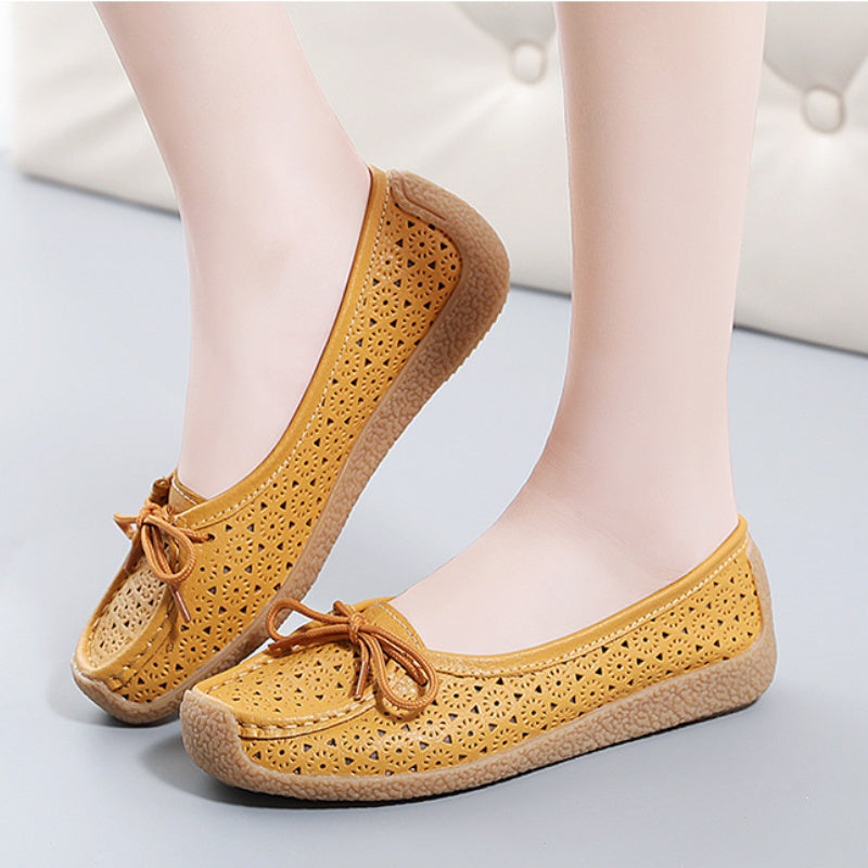 🔥Damen-Ballerinas mit weicher Sohle und Lochmuster