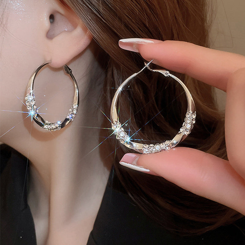 🌸Runde Ohrringe mit Zirkonia💥💥Befristetes Angebot: 50% Rabatt auf Bestellungen