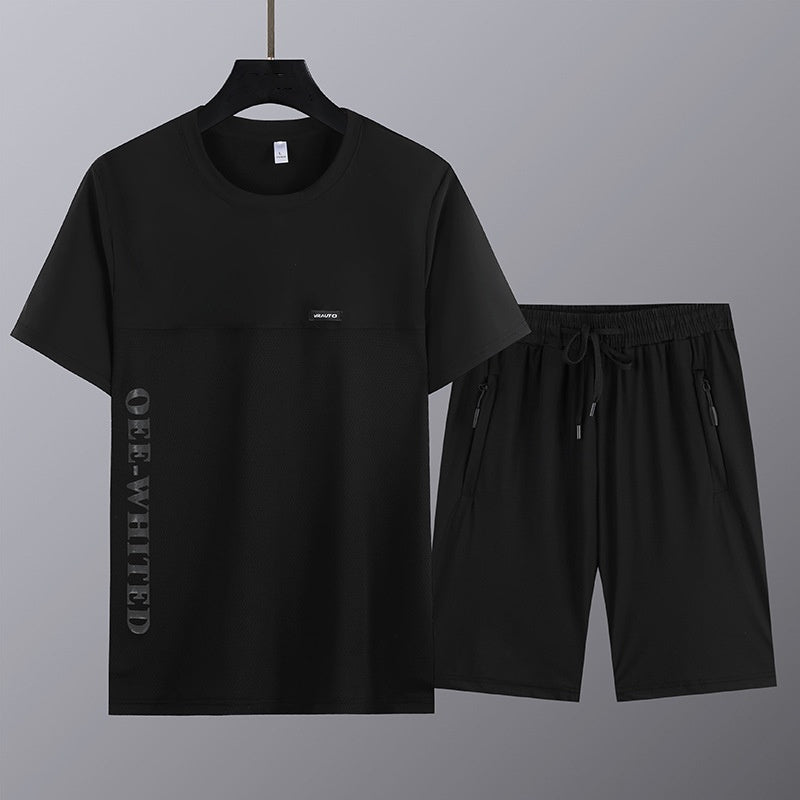 👍🎁Zweiteiliges Set aus Kurzarmshirt und Shorts für Herren(Kaufen Sie 2 gratis Versand)