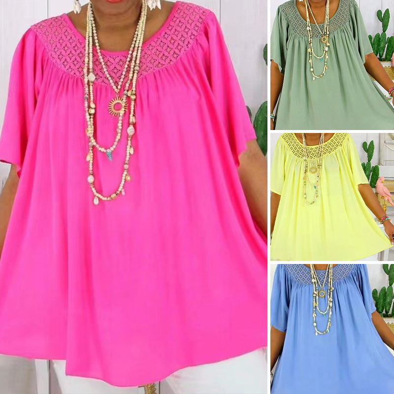 đ„°LĂ€ssiges, kurzĂ€rmeliges Damen-Top