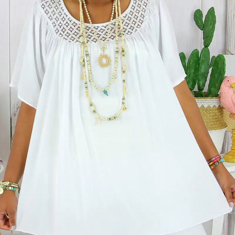 đ„°LĂ€ssiges, kurzĂ€rmeliges Damen-Top