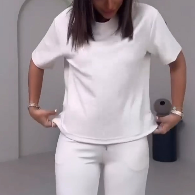 ✨Jetzt im Trend ✨Schickes 2-teiliges Outfit für Frauen - Bequemes Oberteil & passende Hose ✈️Free Versand