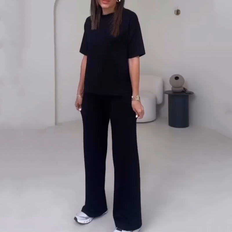 ✨Jetzt im Trend ✨Schickes 2-teiliges Outfit für Frauen - Bequemes Oberteil & passende Hose ✈️Free Versand