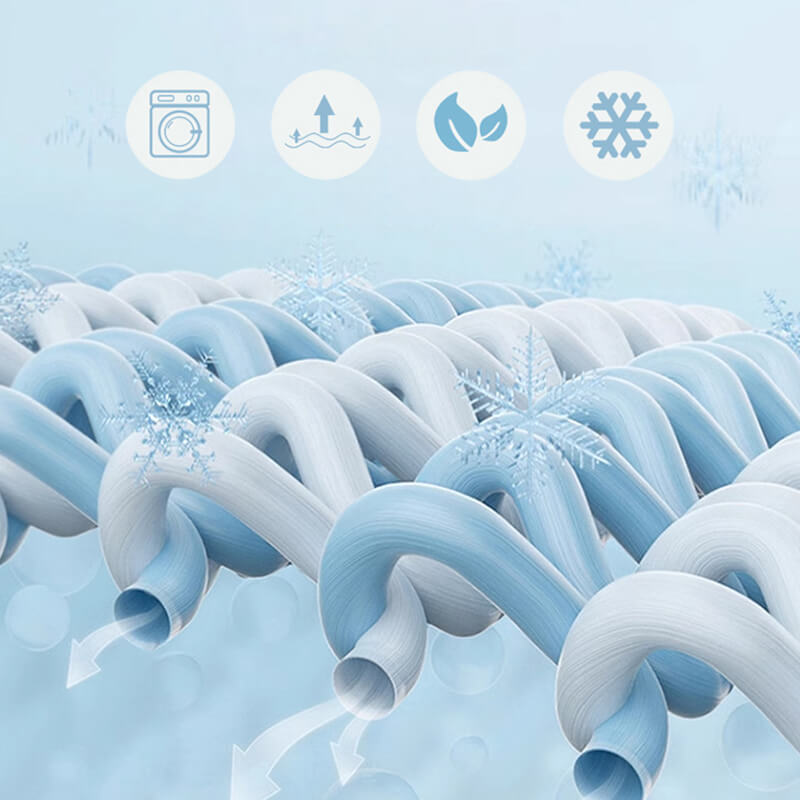 🔥 50% RABATT❄️ Ice Silk Kühl-Bettwäsche 2er-Set | Atmungsaktiv & Schweißfrei 🌙 Seidenweiches Spannbetttuch für Heiße Sommernächte