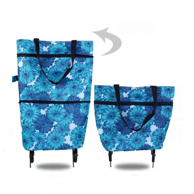 🔥🛍️2-in-1 faltbarer Einkaufswagen