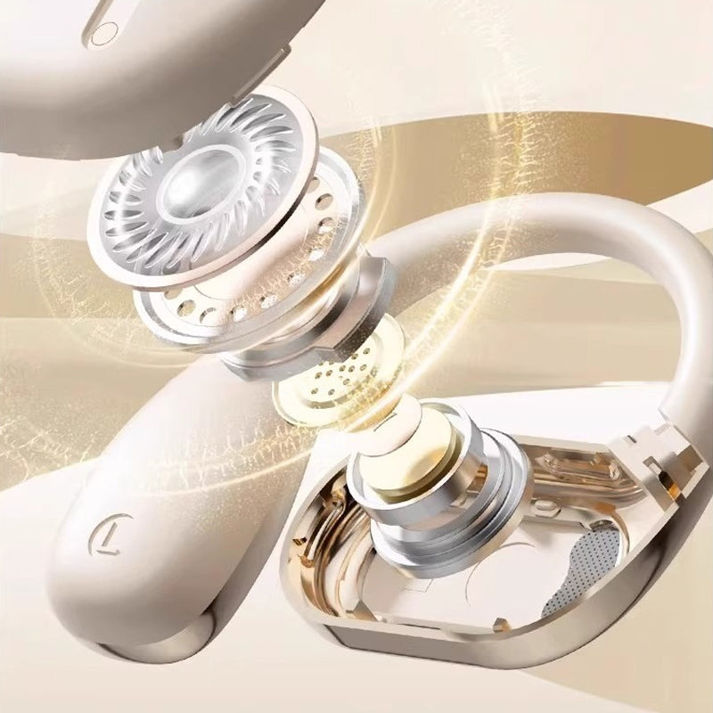 【Kabellose Open-Ear-Kopfhörer】— Dank Luftleitungstechnologie✨ dringt die Musik direkt in Ihre Ohren, während die Welt außerhalb bleibt.💫🌍