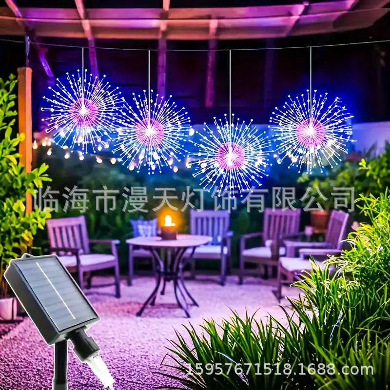 🥳HEISSER SALE 2026🥳💞50.000+ VERKAUFT!❤️ 50 % RABATT!Solar-Feuerwerks-Lichterkette für Garten und Partys