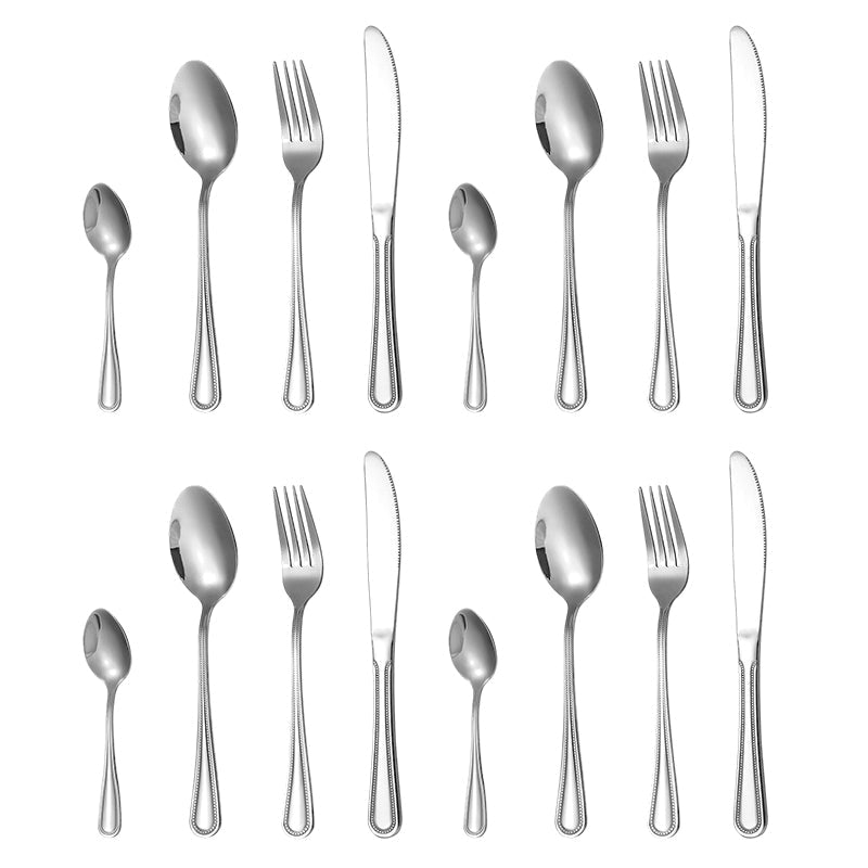 🔥 4-teiliges Edelstahl Besteckset 🍴 | Robustes Essbesteck für den täglichen Gebrauch