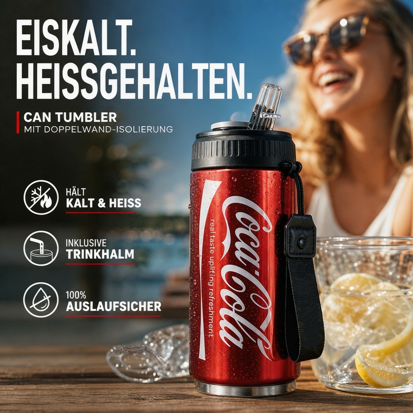 💥Über 50.000 verkaufte Exemplare!🥤Doppelwandiger, isolierter Becher aus Edelstahl in Form einer Cola-Dose