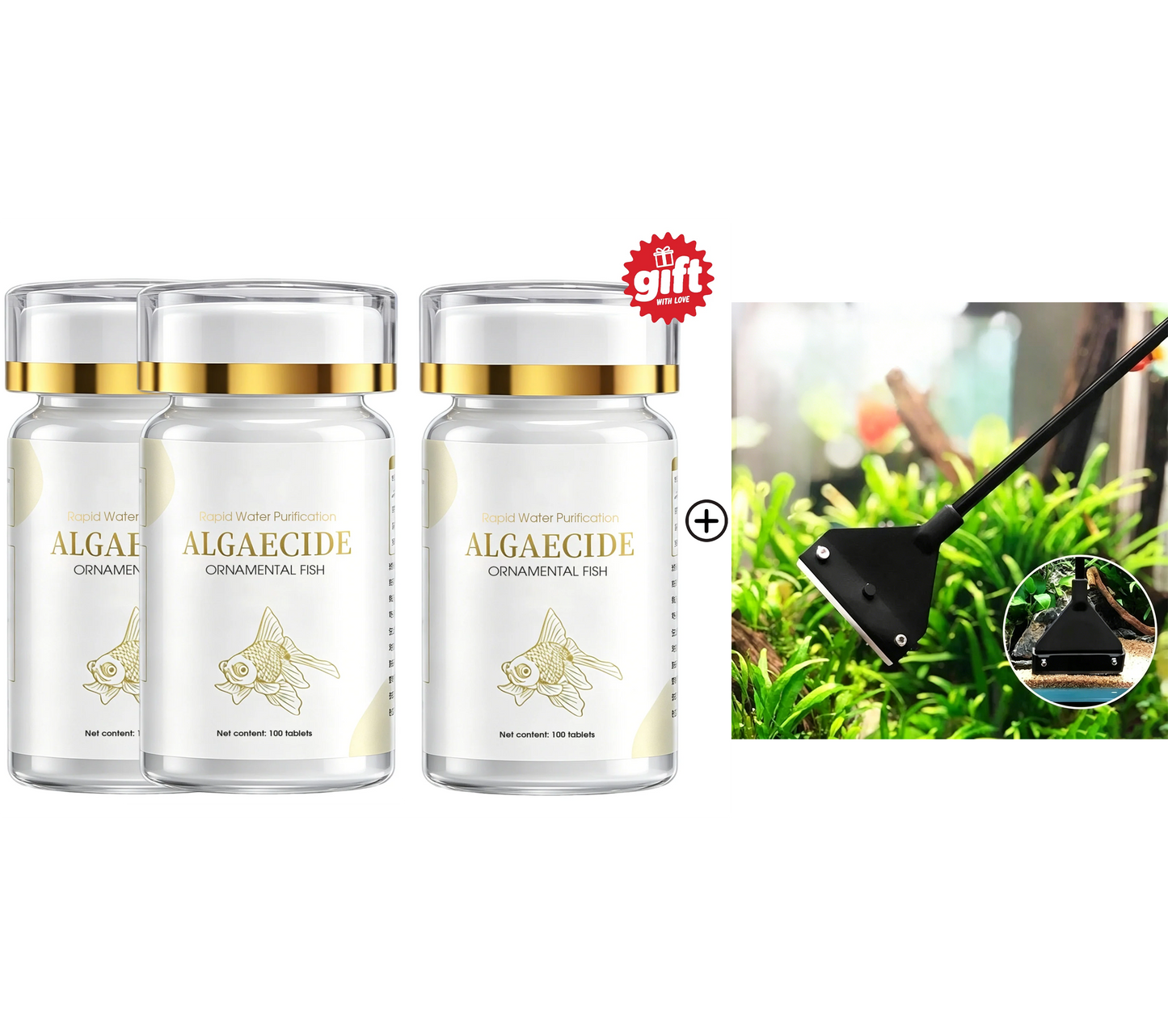🐟💧 50% RABATT 🔥 Effektives Mittel gegen grünes Wasser & Moos im Aquarium – kristallklares Wasser in kurzer Zeit ✨
