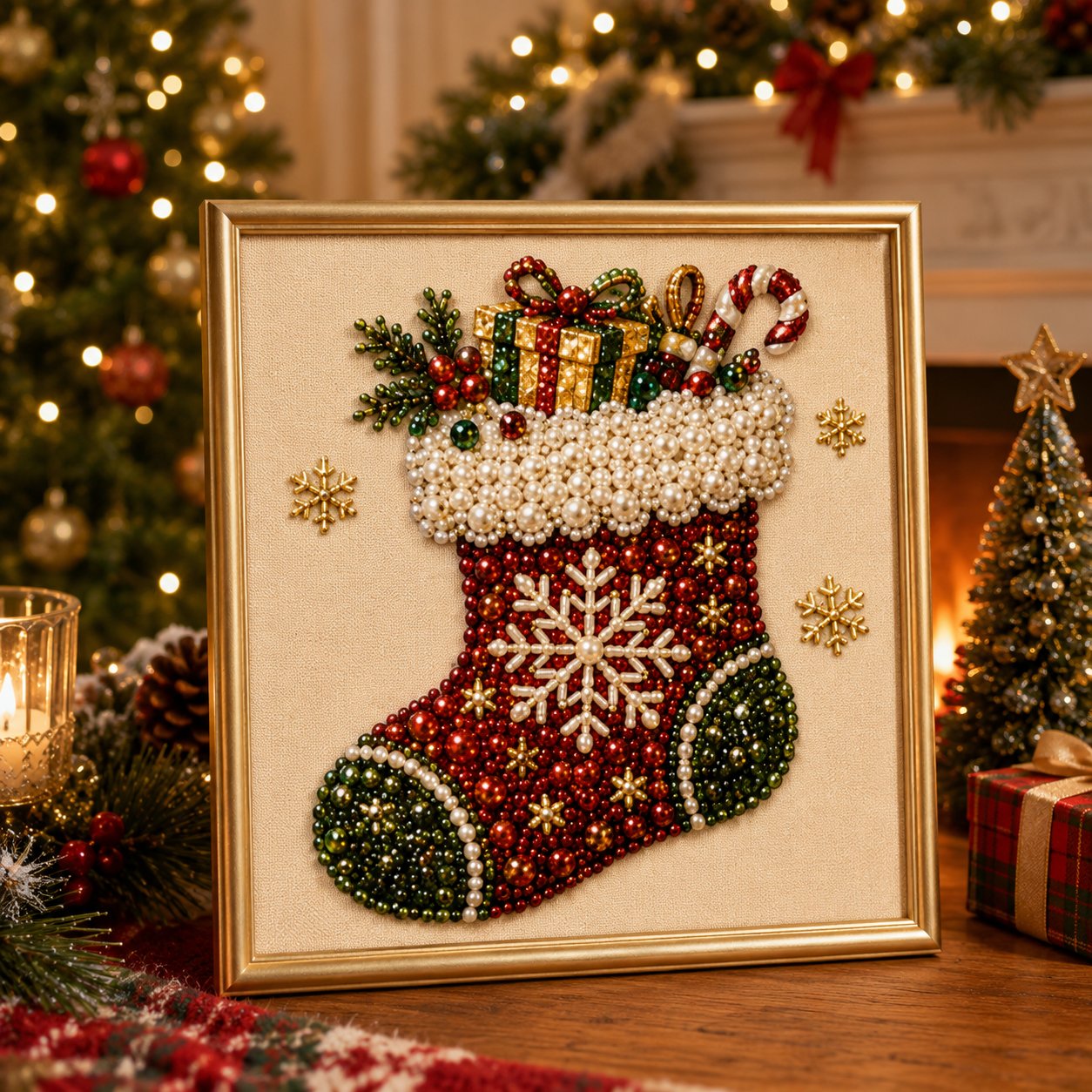 💎 -50% RABATT | 🎅Weihnachts-Diamond-Painting-Set – Kreativer Bastelspaß für Groß & Klein