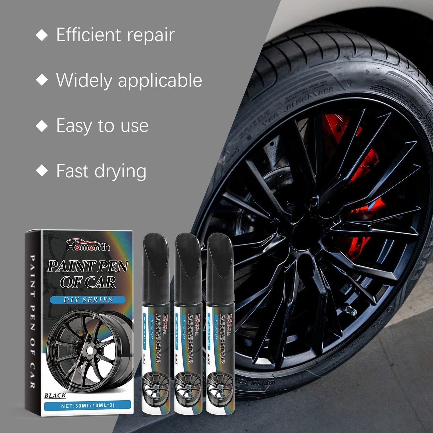 🔥Mehr kaufen, mehr geschenkt🔥Reparaturstift für Kratzer an Autoreifen🚗