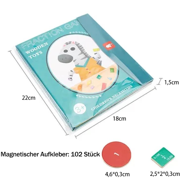🧩🎨 Magnetisches Bruchpuzzle für Kinder – Entwickelt Feinmotorik & Lernspaß ✨🛡️ Sicher und langlebig für kreative Entdeckungen