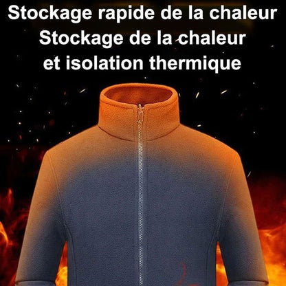 🎄🎅Geeignet für Männer und Frauen🎁 Doppellagige gepolsterte warme Unisex-Jacke（50% RABATT）