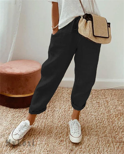 💕40% RABATT💕Lässige Baumwoll- und Leinenhosen für Damen
