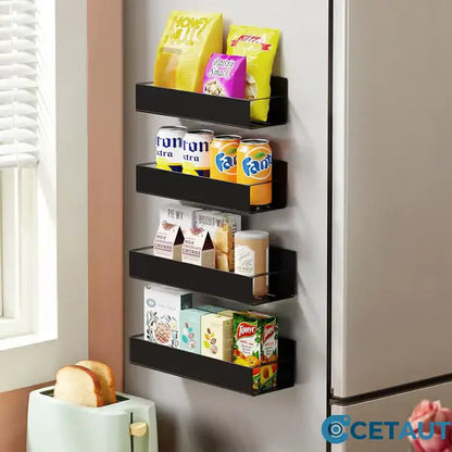 🔥Letzter Tag 40% Rabatt🔥Magnetisches Lagerregal ohne Lochen – Platzsparender Küchen-Organizer
