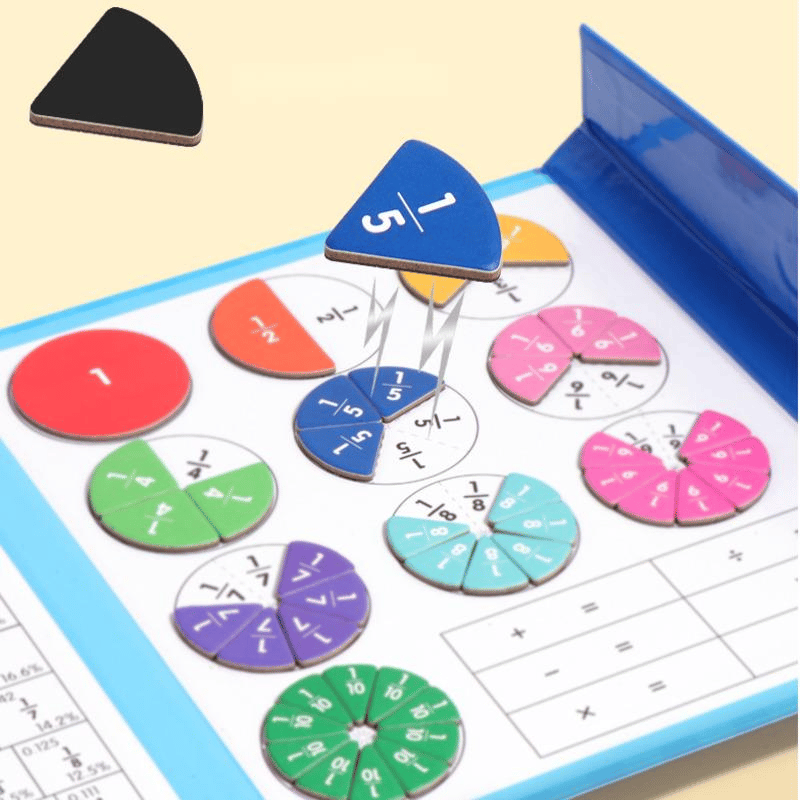 🧩🎨 Magnetisches Bruchpuzzle für Kinder – Entwickelt Feinmotorik & Lernspaß ✨🛡️ Sicher und langlebig für kreative Entdeckungen