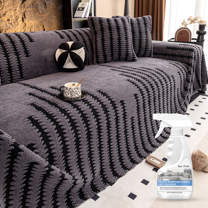🛋️ 53% RABATT 2025! ✨ Plüsch Sofaüberwurf - Extra Dicke & Rutschfeste Decke mit Elastischen Kanten für Herbst und Winter 🍂❄️