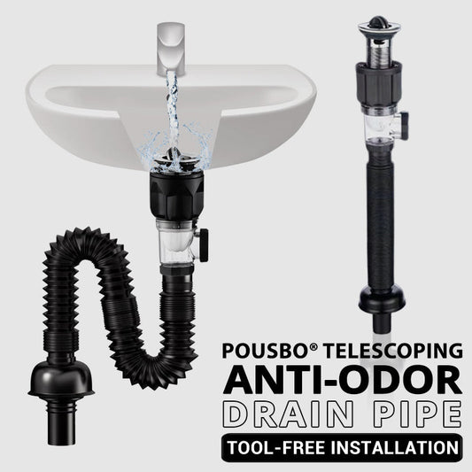 📢📢40 % Rabatt!! ⏰🔥🛠️ Teleskopierbares, geruchsdichtes Abflussrohr 🚿💨🧰 Flexibel, dicht & ultra-langlebig✨