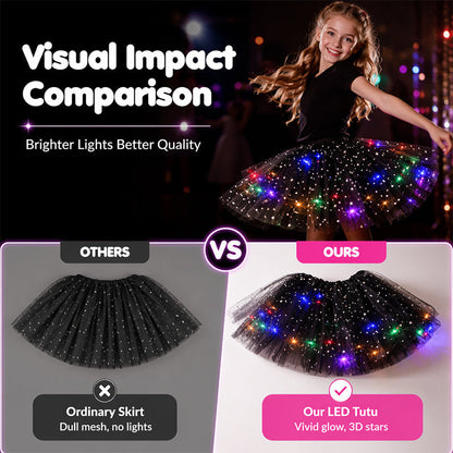 💕 50% RABATT! ✨ Magischer LED-Tutu-Rock – Leuchtend, leicht & verspiel – Ideal für Partys, Festivals & besondere Anlässe 🌸