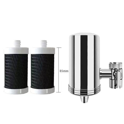 🔥Heißer Verkauf – 50 % Rabatt!🔥Installationsfreier Edelstahl-Wasserhahnfilter für den Haushalt