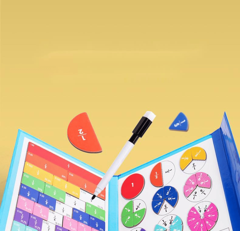 🧩🎨 Magnetisches Bruchpuzzle für Kinder – Entwickelt Feinmotorik & Lernspaß ✨🛡️ Sicher und langlebig für kreative Entdeckungen