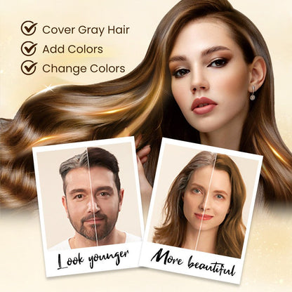 ❤️ 🔥 Zeitlich begrenzter Rabatt, 2 Flaschen zu einem günstigeren Preis! ✨ Lang anhaltende natürliche Haarfarbe Shampoo