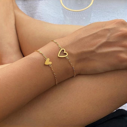 🏆Blitzangebot 50% RABATT✨Vergoldetes Forever Bond Armband-Set❤️