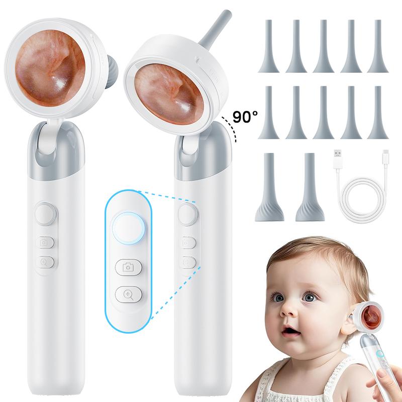 ✨ Aspoven Digitales Otoskop 2026 • LED • 1,4" IPS • 1080P HD • 12 Silikon-Ohrstöpsel • USB-C Aufladung