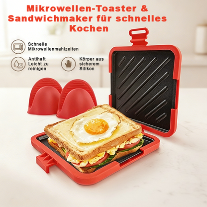🔥Neu 2026: Nur €29,99 für kurze Zeit!🔥Mikrowellen-Toaster & Sandwichmaker für schnelles Kochen