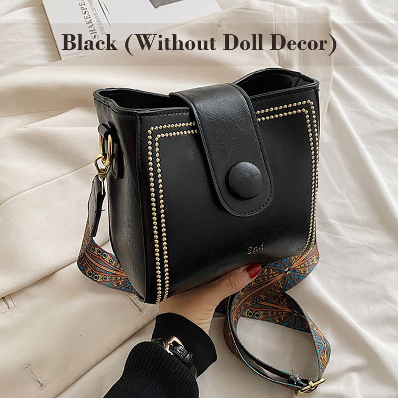 🎄Vintage Modetasche mit verstellbarem breitem Schulterriemen👜