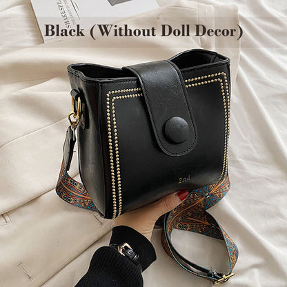 🎄Vintage Modetasche mit verstellbarem breitem Schulterriemen👜