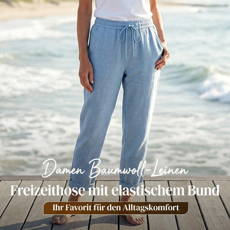 💕40% RABATT💕Lässige Baumwoll- und Leinenhosen für Damen