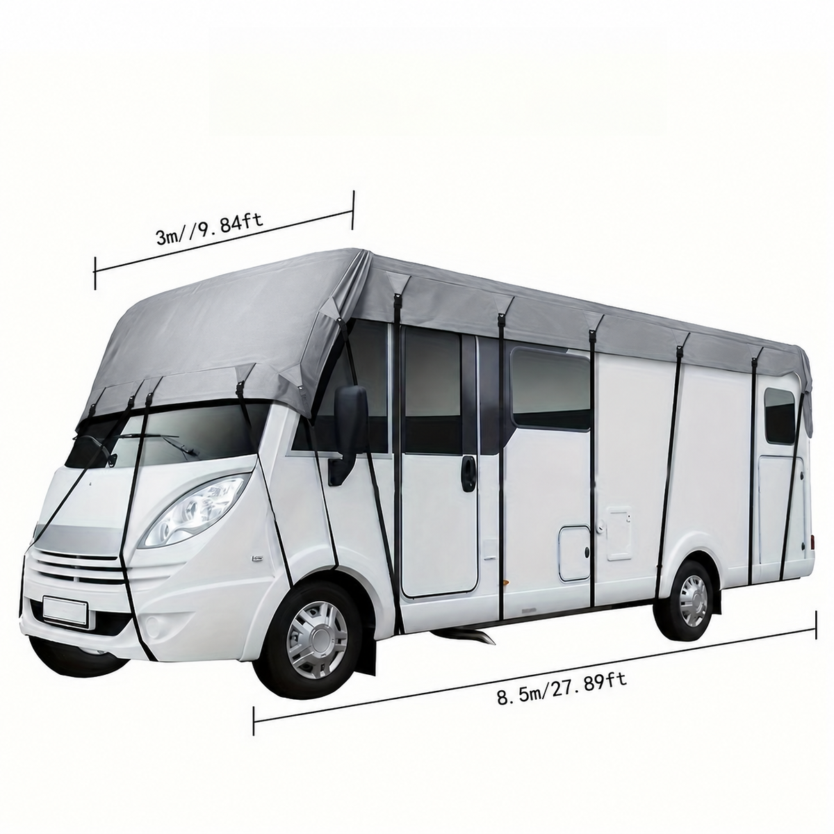 ⏳Zeitlich begrenztes Angebot⏳ Dachabdeckung für Wohnwagen und Wohnmobile aus 210D-Oxford-Gewebe