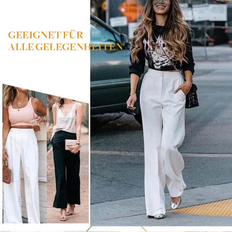 🔥Die neuen Modelle 2026 sind da!✨🔥Die mühelos taillierte Hose mit weitem Bein💞