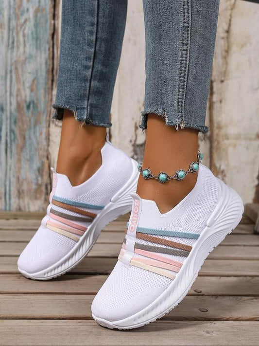 👟 40% RABATT! 🏃 Atmungsaktive Damen-Sneaker aus Mesh zum Hineinschlüpfen – Leicht, Bequem & Perfekt Für Den Alltag 🌸