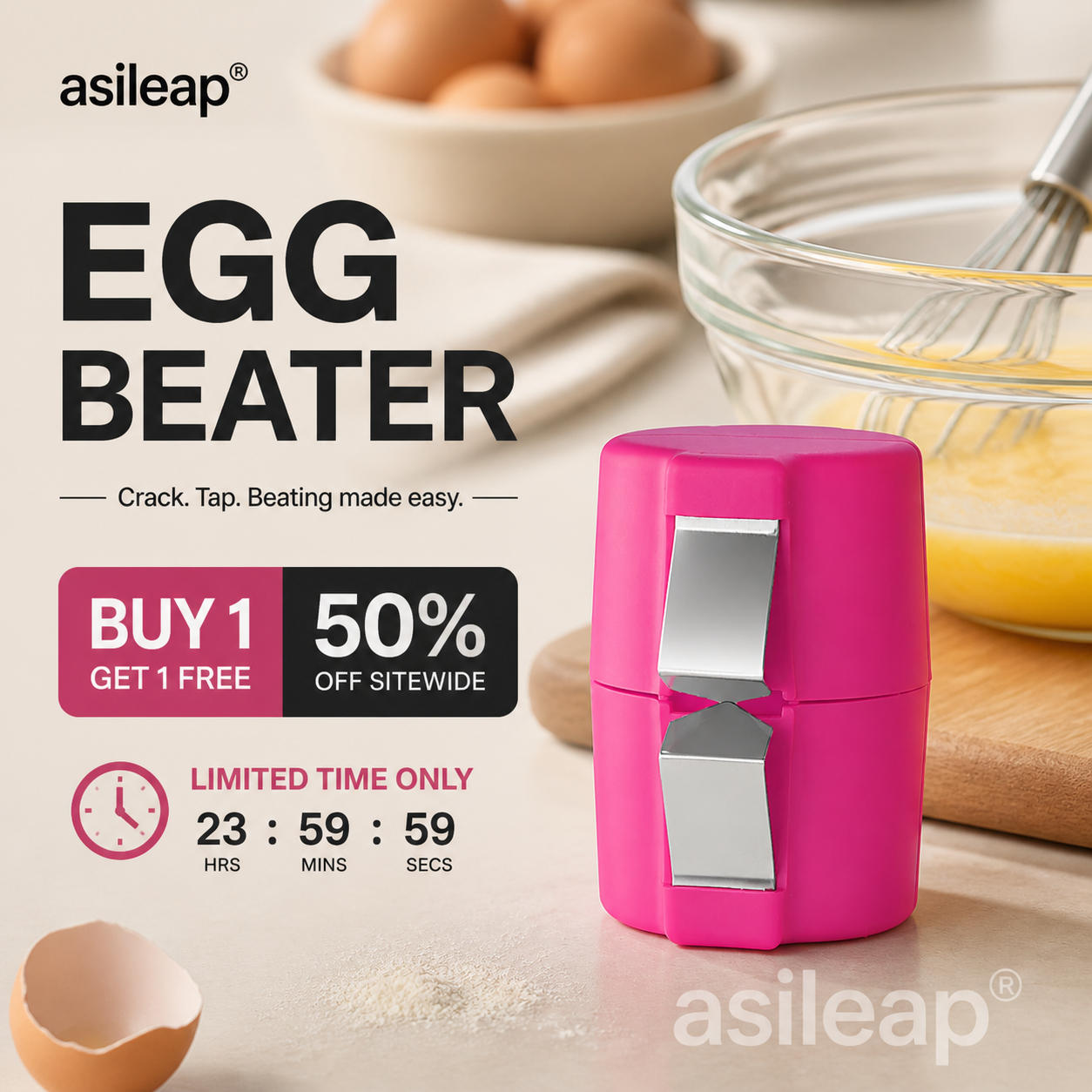 🍳 zeitlich begrenzt /nur für kurze Zeit！！ & Eigelb-Separator – hygienisch, einfach in der Handhabung & vielseitig für rohe und gekochte Eier 🥚