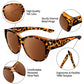 🔥 LETZTER TAG HOT SALE - 47% RABATT 🕶2025 Neue übergroße Cat-Eye-Sonnenbrille mit polarisiertem UV400-Schutz