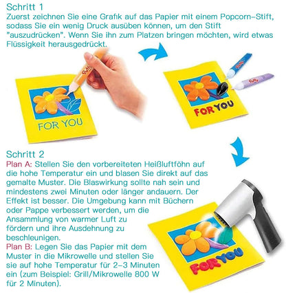 🧨 Neujahrsangebot Bis zu 70 % Rabatt– DIY-Blase-Popcorn-Zeichenstifte 🎁