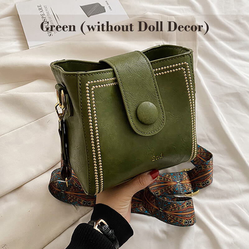 🎄Vintage Modetasche mit verstellbarem breitem Schulterriemen👜