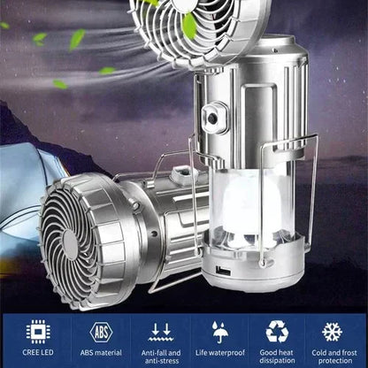 📢📢50 % Rabatt!! ⏰ Tragbare LED-Camping-Laterne mit Ventilator