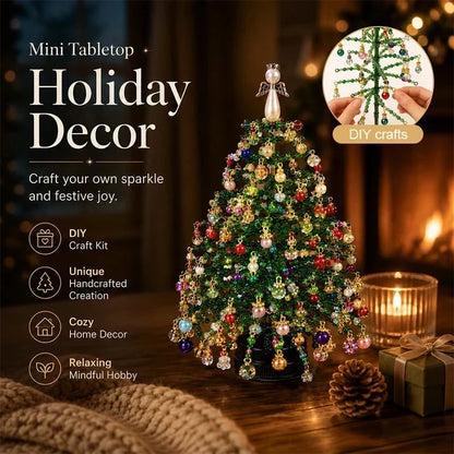 🎄✨ DIY-Set für den Weihnachtsbaum mit Perlen – 🎅 Gestalte deine eigene funkelnde Weihnachtsdekoration