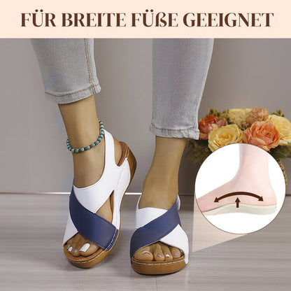 🔥HOT SALE-50% OFF🔥Ultra-bequeme orthopädische Sandalen mit schrägem Absatz für Frauen